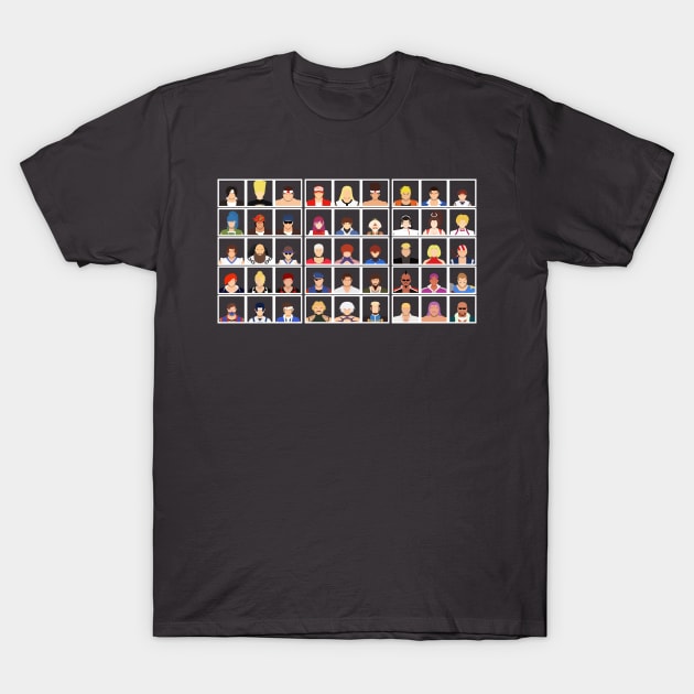 Select Your Character: KoF 98 Ultimate Match T-Shirt by MagicFlounder